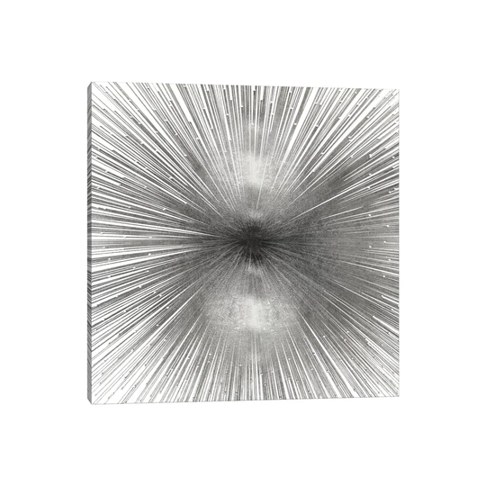 Radiant Silver by Abby Young - Graphic Art Print on Canvas