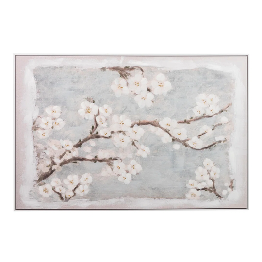Almond Canva With White Frame 120x3,5x80 Cm
