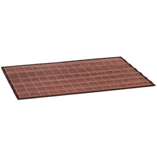 Relaxdays - Bamboo Bath Mat 80 x 50 cm Bathroom Mat of Wood with Anti-Slip Underside, Perfect for use as Bathtub Mat or Shower Mat, Brown