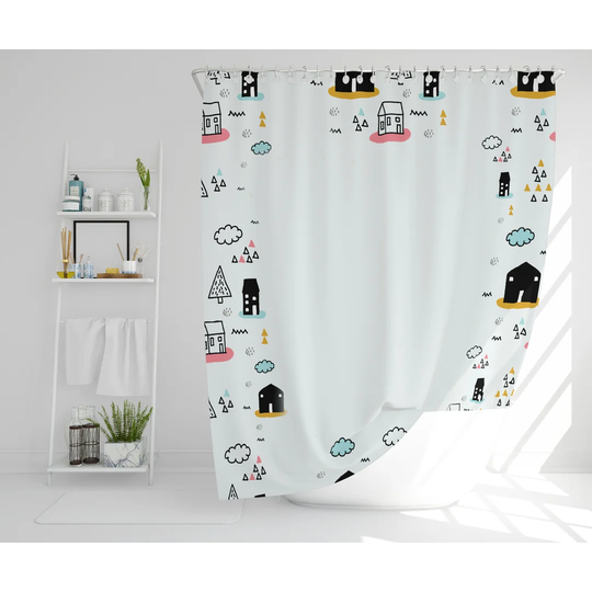 Katharine Polyester Shower Curtain Set