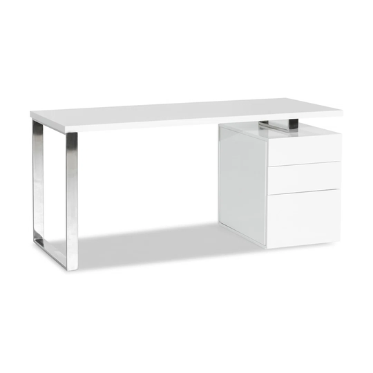 Julewitz 160Cm W Rectangular Computer Desk and Cabinet