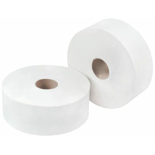 Omg Jumbo Toilet Roll 2 Ply 300m White (Pack 6) 1105119 - White