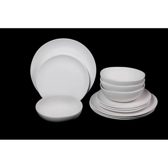 Meidinger 12 Piece Melamine Dinnerware Set, Service for 4