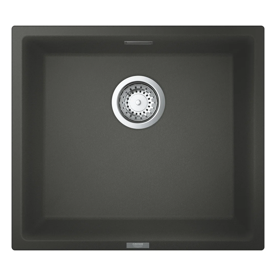 GROHE K700U composite sink, 45.7cm, in Granite Gray, under-mounted, 1 bowl, with overflow. 31653AT0