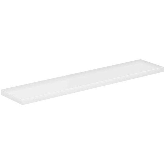 Napoli Gloss White 60cm Floating Bathroom Shelf - White Gloss