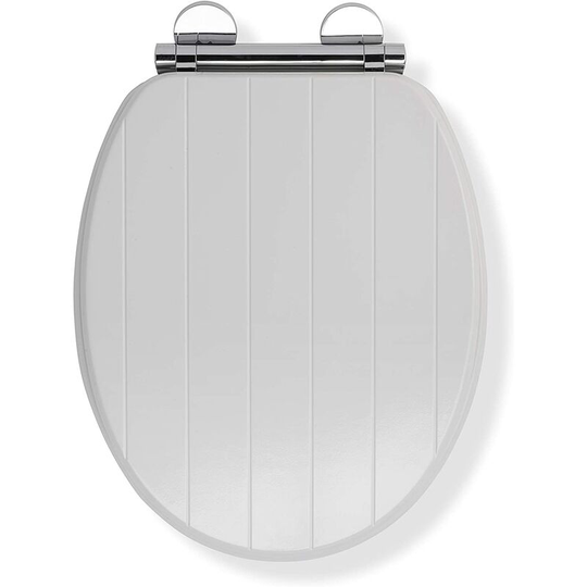 Flexi-Fix Portland Soft Close Quick Release Top & Bottom Fix Toilet Seat, White - Croydex