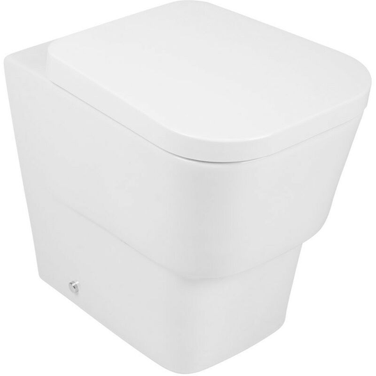 NRG - Bathroom Contemporary Back to Wall Toilet Pan with Soft Close Seat