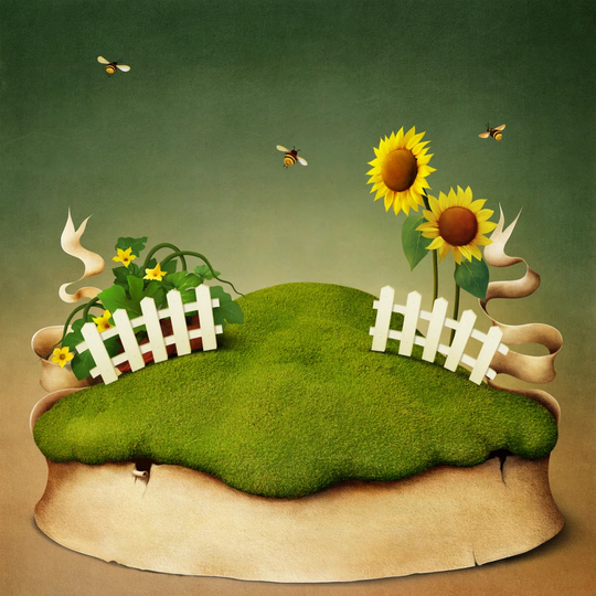 Glade With Sunflowers