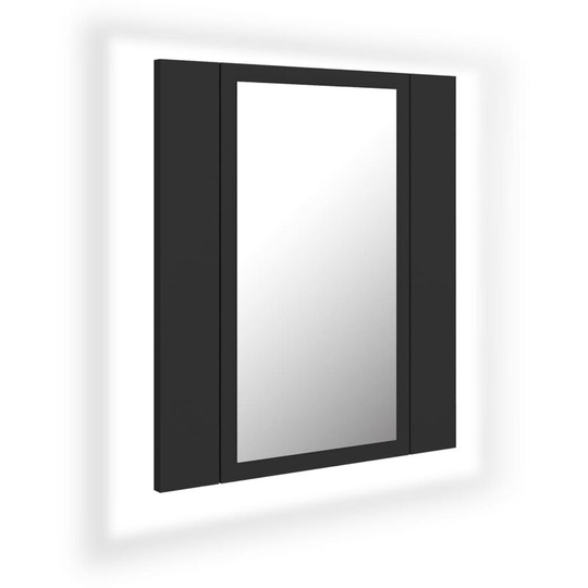 Vidaxl - led Bathroom Mirror Cabinet Grey 40x12x45 cm Acrylic Grey