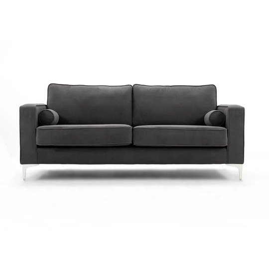 Kamp 195Cm Velvet Recessed Arm Sofa