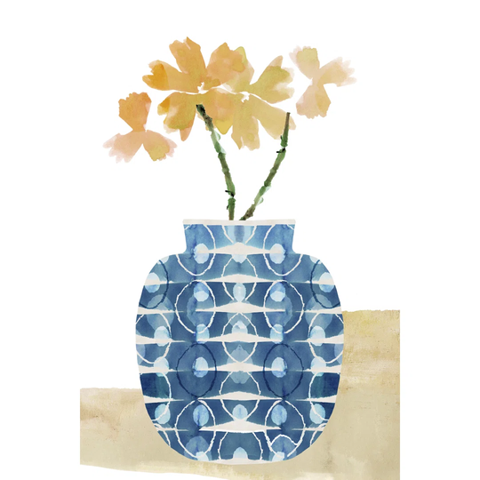 Colorful Decorative Pot I - Painting on Canvas