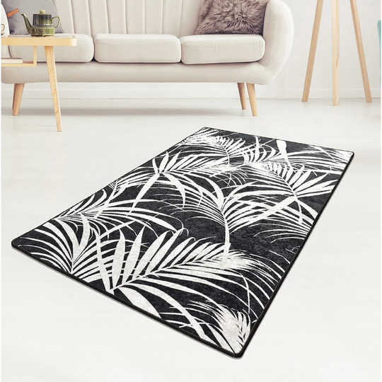 Dempster Shaggy Black/Grey Rug
