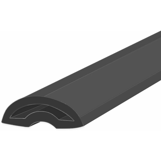 Shower Door Threshold Strip | Wetroom Barrier | Stick to Floor/Tray | Flexible Rubber Material | Black Finish | SEAL119B (80cm) - Black
