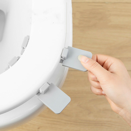 8 Pack Toilet Seat Handles - Lift More, Less Mess - Easy Application.