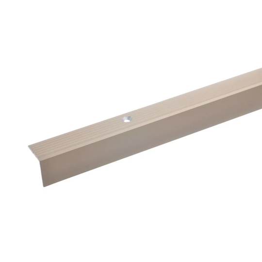 Abdusbasiyr Metal 2 cm Thick x 2 cm Wide x 100 cm Length Stair Nose in Light Bronze