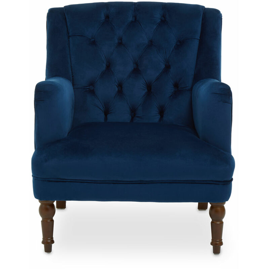 Lily Midnight Velvet Armchair - Premier Housewares
