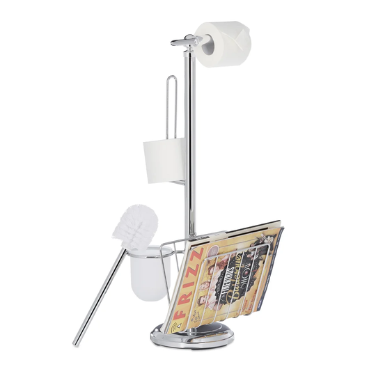 Finnell Free Standing Toilet Roll and Brush Holder