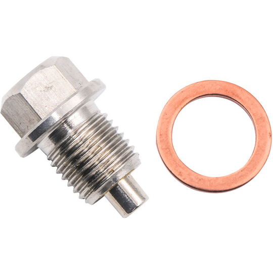 Sunflowergb - Auto Parts Magnetic Stainless Steel Oil Drain Screw Oil Drain Bolt for Automotive Transmission Engine Oil Pan