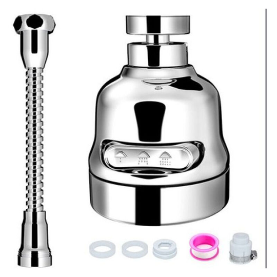Kitchen Sink Faucet Spray Head, 360° Rotating Splash Proof Faucet Extension with Hose, Best Faucet Filter and Water Saving