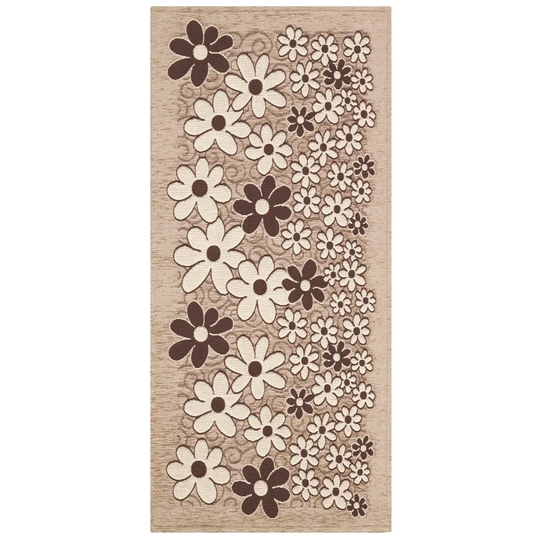 Sylvie Daisy Hooked Taupe Rug