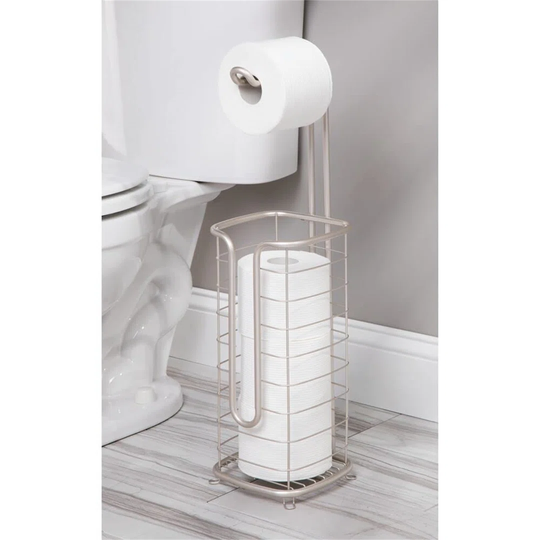 Weyant Freestanding Toilet Roll Holder with Storage Space