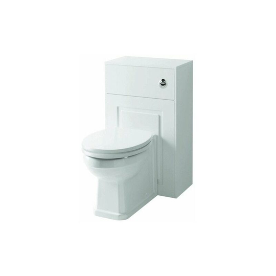 Kartelluk - Kartell Astley Traditional Back to Wall Toilet Pan with wc Unit 500mm - Soft Close Seat