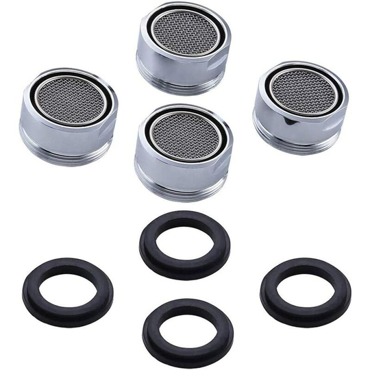4 Pack Sink Faucet Aerator, Faucet Strainer with Washer for Kitchen Bathroom