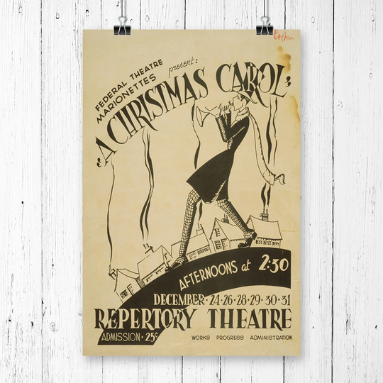 'Vintage WPA A Christmas Carol' Vintage Advertisement