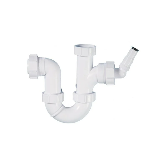 40mm Washing Machine Trap With Spigot PWM2 75mm Seal - Polypipe