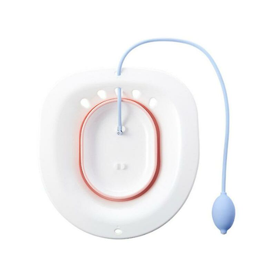 Toilet Seat Sitz Bath, Collapsible No-Squat Sitz Bath Ideal for Pregnant Postpartum Care Designed for Perineal Soaking, Hemorrhoids and Anal