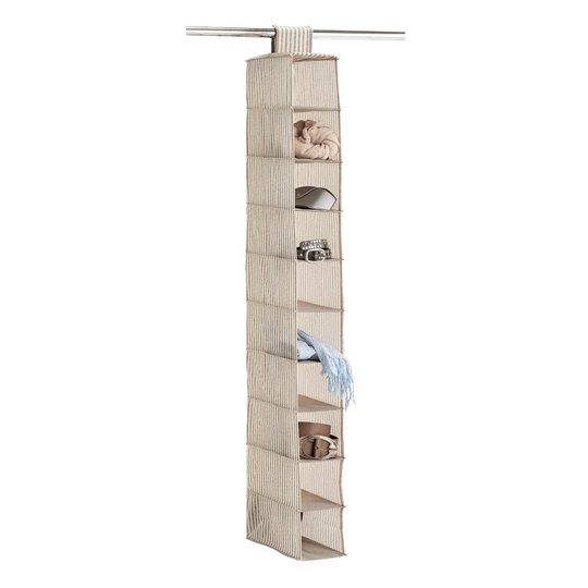 Axelle Stripes Hanging Storage with 10 Compartments