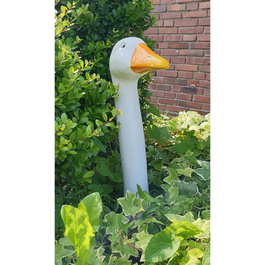Carruth Goose Neck Garden Plug Decorative Figure