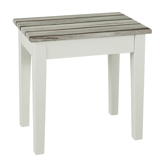 , White-Maritimo Kiefer Chambray Side Table