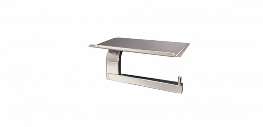 Sveta Wall Mounted Toilet Roll Holder with Smartphone Shelf