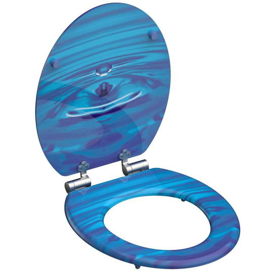 Toilet Seat with Soft-Close BLUE DROP SCHÜTTE - Blue