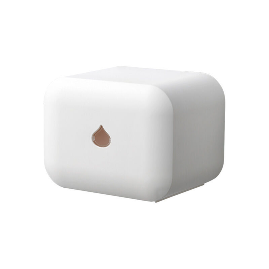 Toilet Paper Roll Holder Waterproof Wall Mounted Self Adhesive Toilet Tissue Dispenser (White)-betterlife