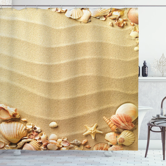 Arbi Polyester Shower Curtain Set