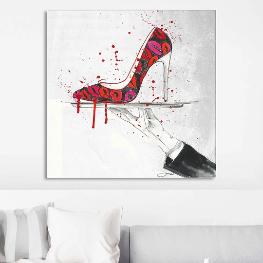 Pass the Loubo's by Jodi - Wrapped Canvas Painting Print