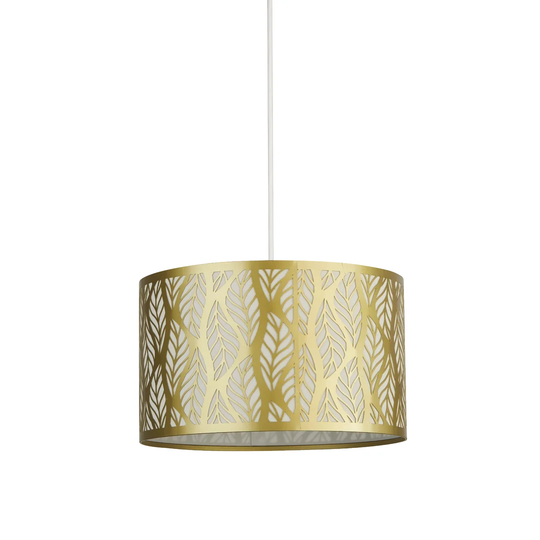 Leaf 30cm Metal Drum Pendant Shade