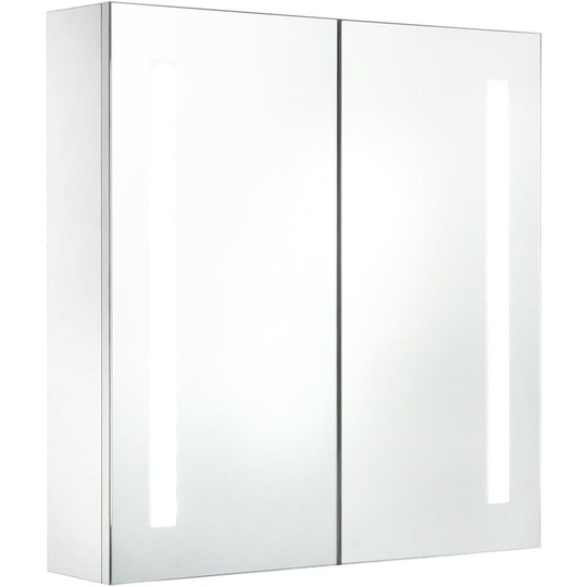 Vidaxl - led Bathroom Mirror Cabinet 60x14x62 cm White