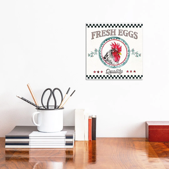 Farm Signs II - Wrapped Canvas Typography