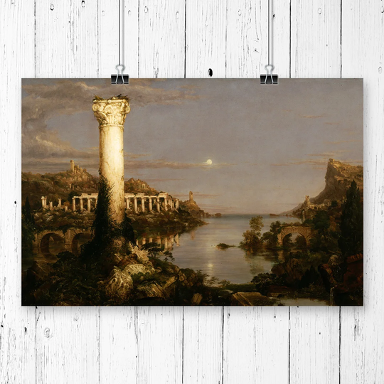 'Desolation' by Thomas Cole Graphic Art