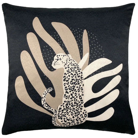 Furn. Aurora Polyester Filled Cushion, Polyester, Blush/Black