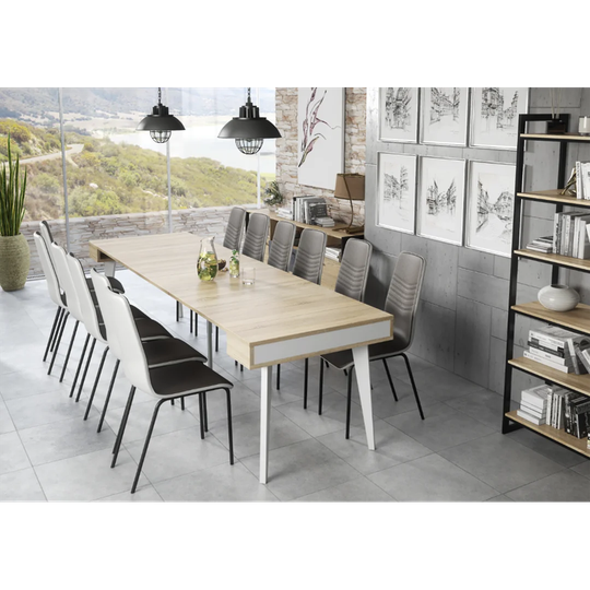 Rutland Extendable Removable Leaf Four Leg Dining Table