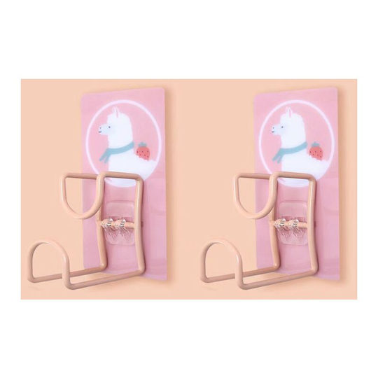 Perleraregb - Cartoon stainless steel washbasin rack free punch storage rack bathroom kitchen wall hanging towel holder washbasin rack sheep pattern
