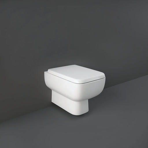 Rak Ceramics Series 600 Rimless Wall Hung Pan & Soft Close Toilet Seat