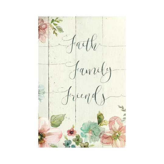 Faith Family Friends by Carol Robinson - Wrapped Canvas Art Prints