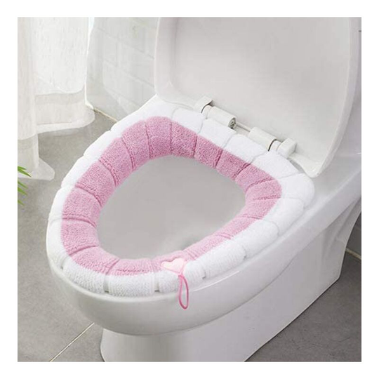 Toilet Cushion Seat Cushion Universal Plush Toilet Cover Autumn And Winter Warm Cute Toilet Cover Knitted Handle Toilet Cushion