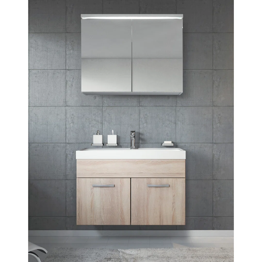 Danko 2 Piece 800mm Vanity and Mirror Set