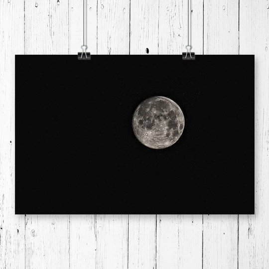 'Moon from Space' Graphic Art